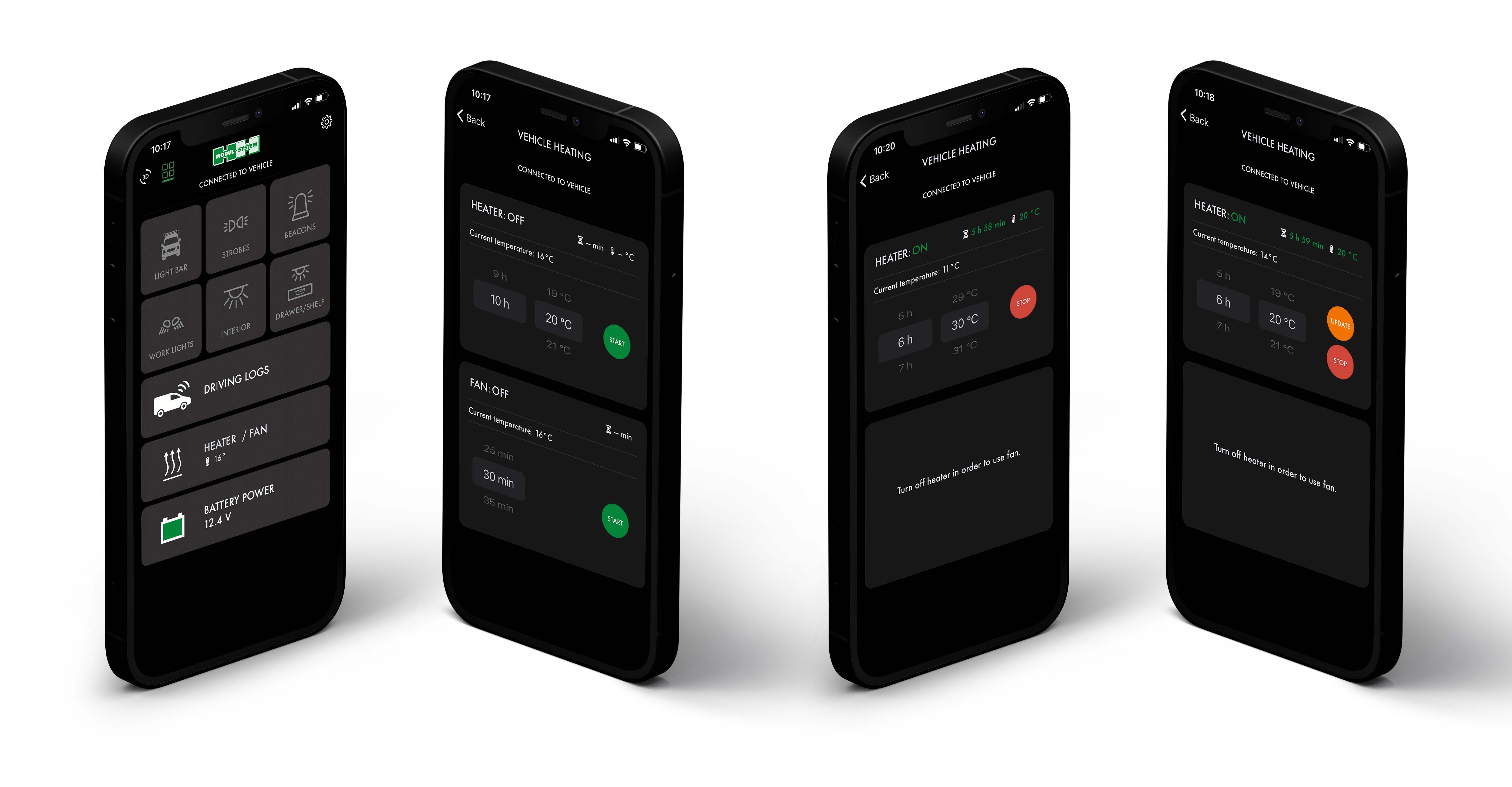 Eberspächer-varmer med Modul-Connect