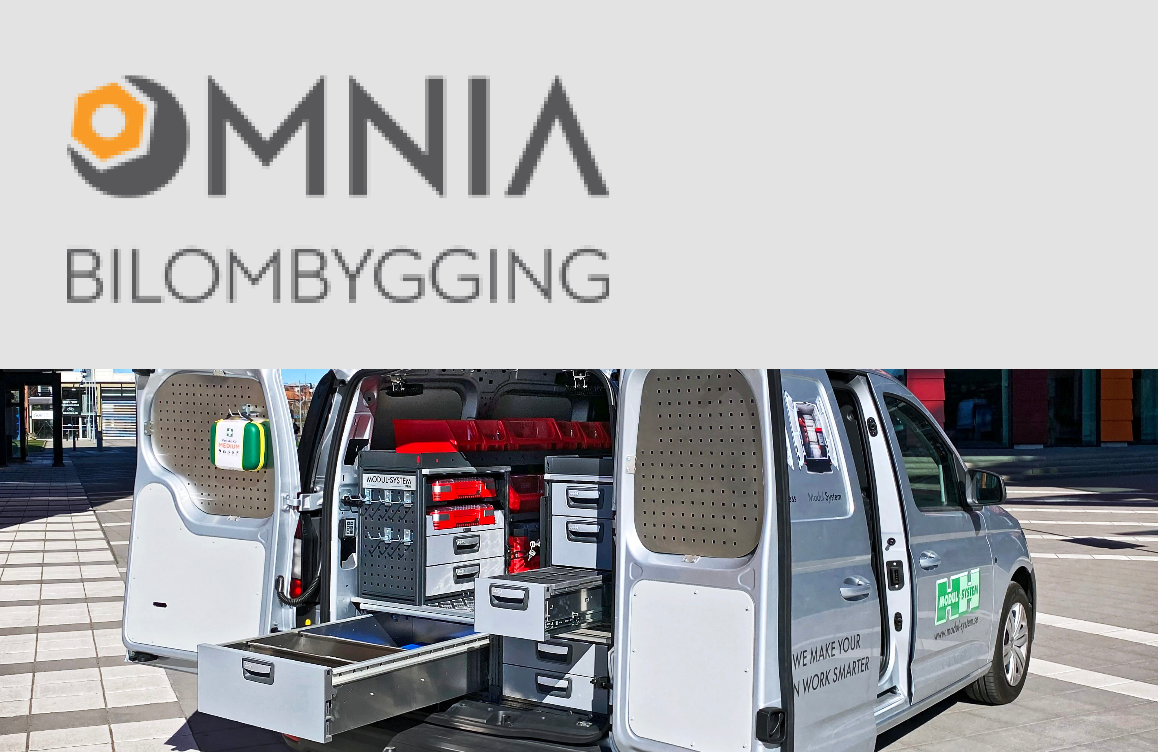 Modul-System innleder samarbeid med Omnia Bilombygging i Bergen.