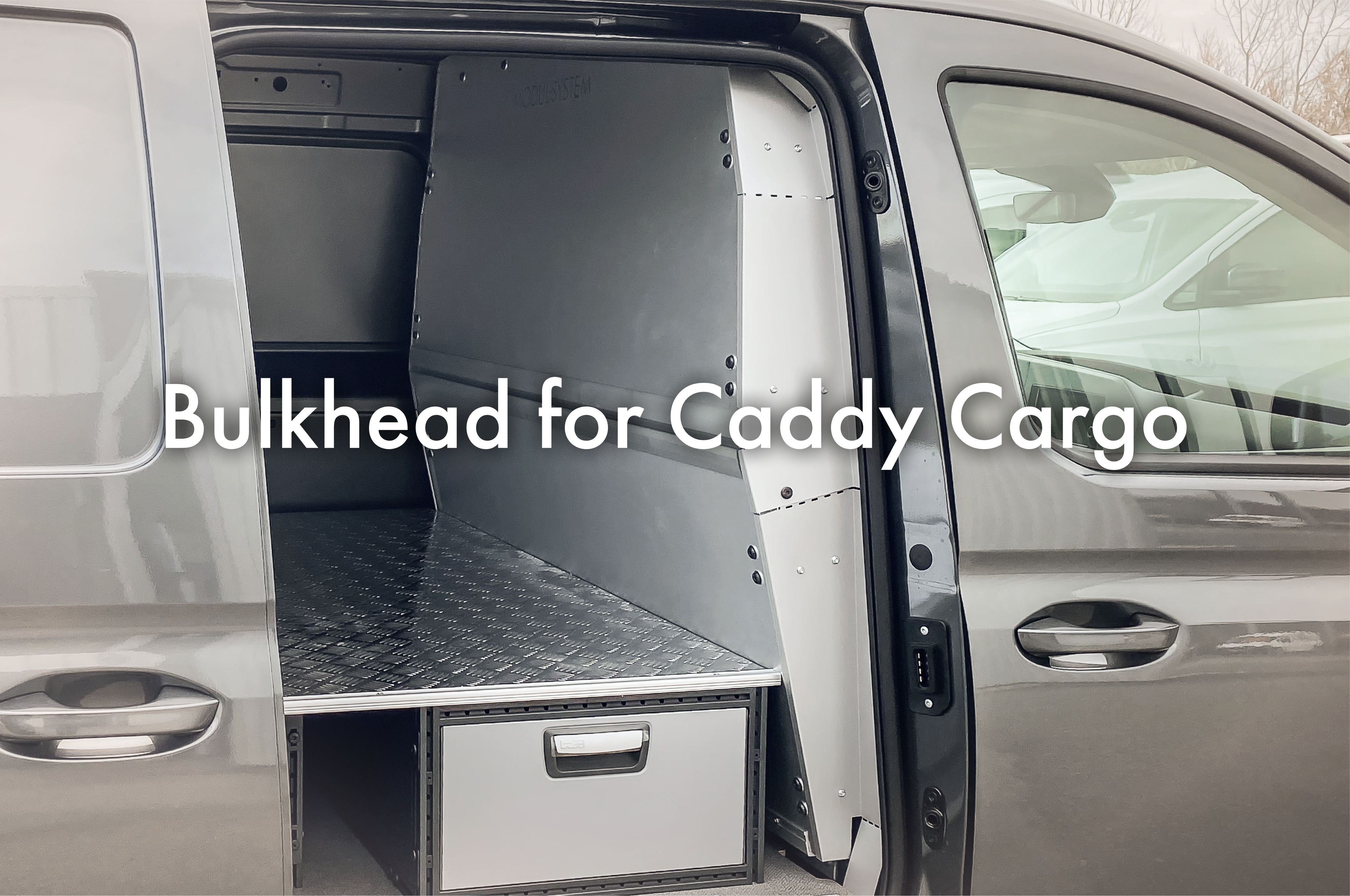 Kollisjonssikkert delevegg for Caddy Cargo